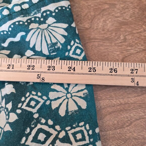 Free People Red Palm Bay Printed Shortalls Multicolor Floral Print Pockets Large - Picture 13 of 16